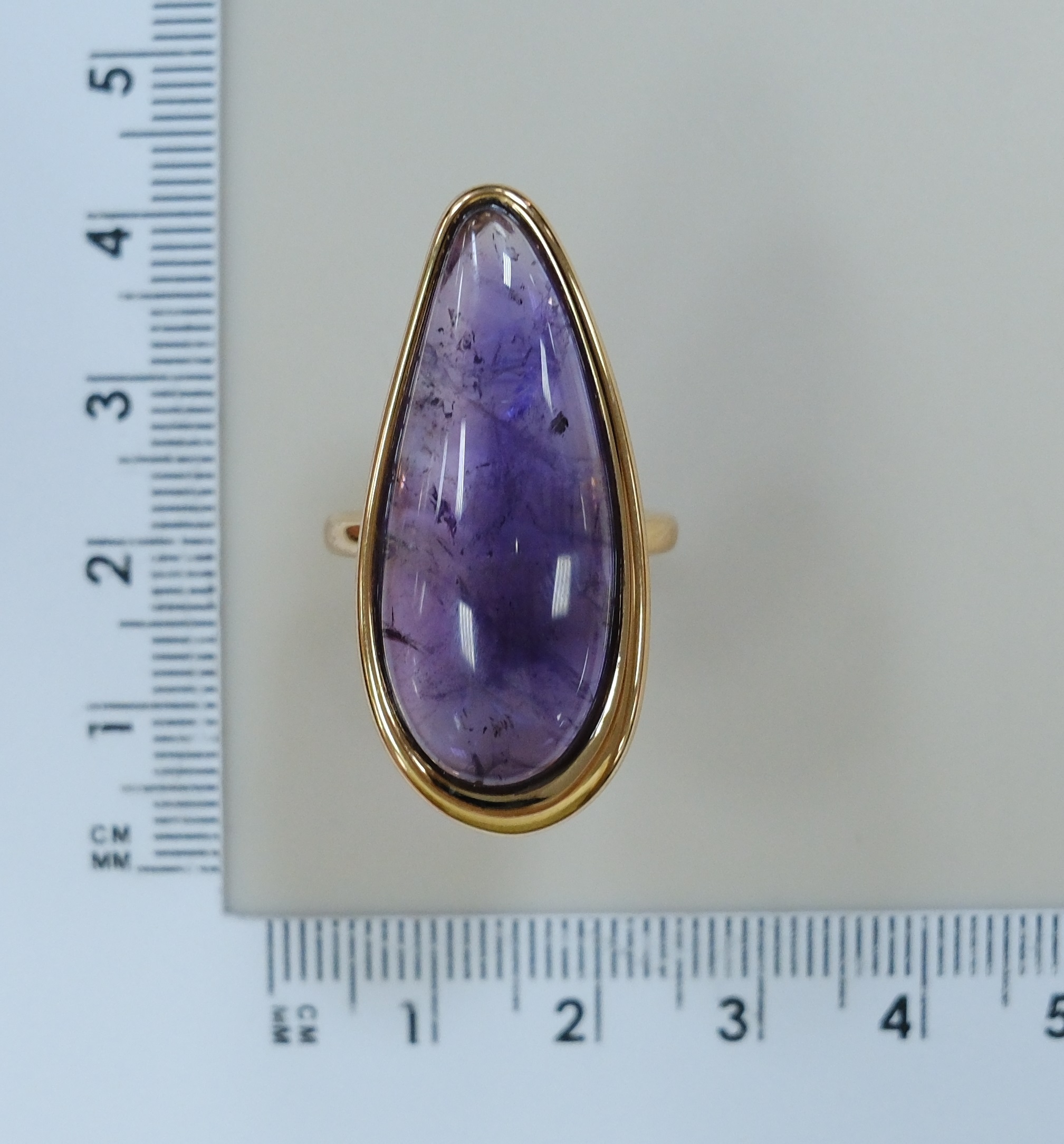 Серебряное кольцо с аметистом